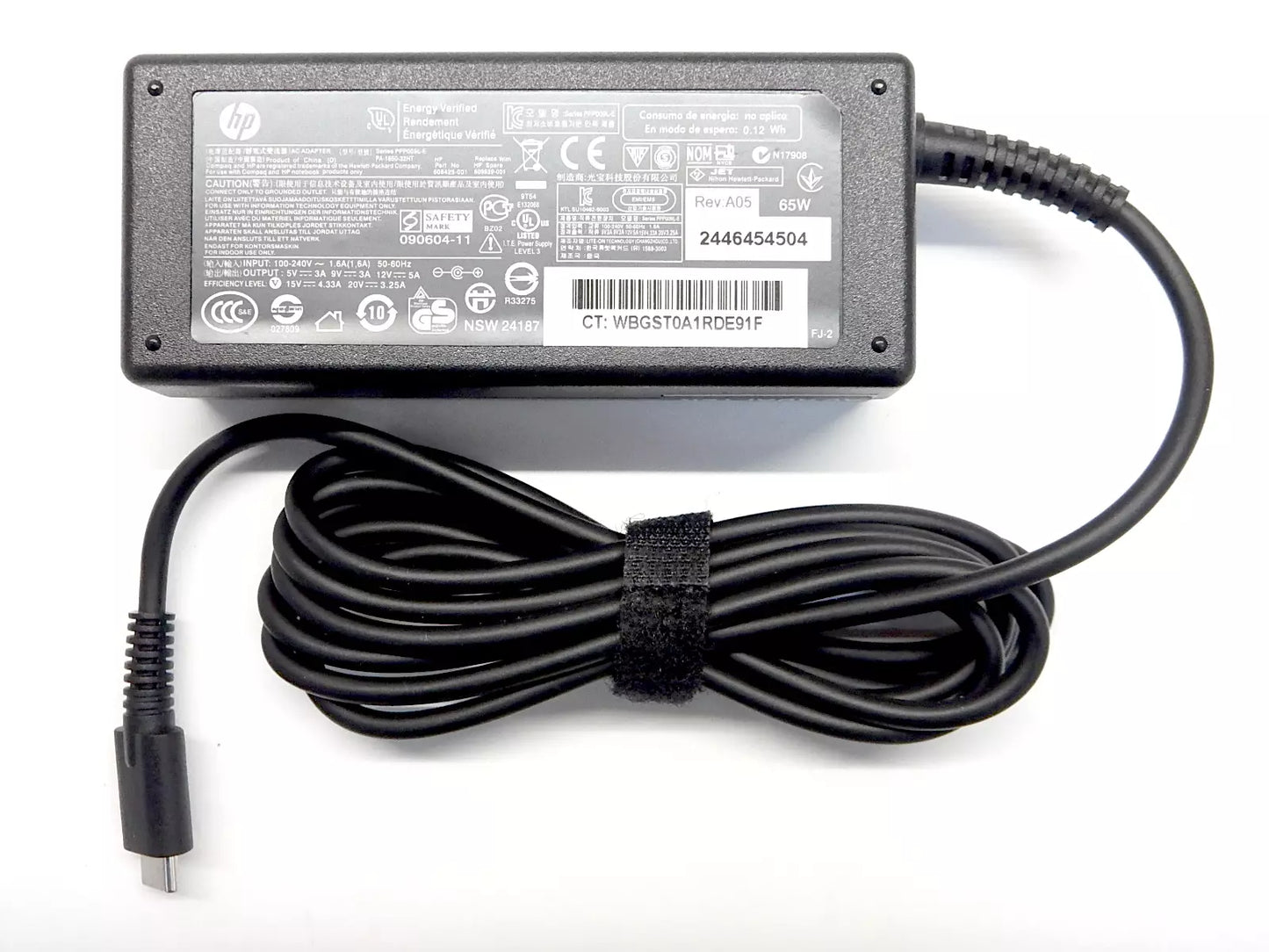 HP USB-C 65W Notebook Charger / Power Adapter 671R2AA