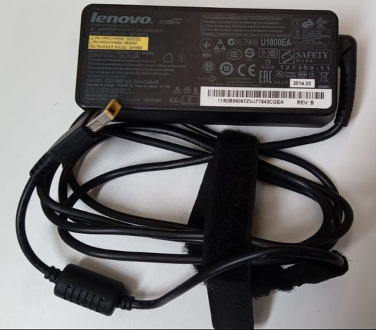 Lenovo 20V 65w Rectangle Tip Charger