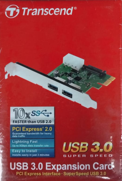 Transcend USB 3.0 Expansion Card New