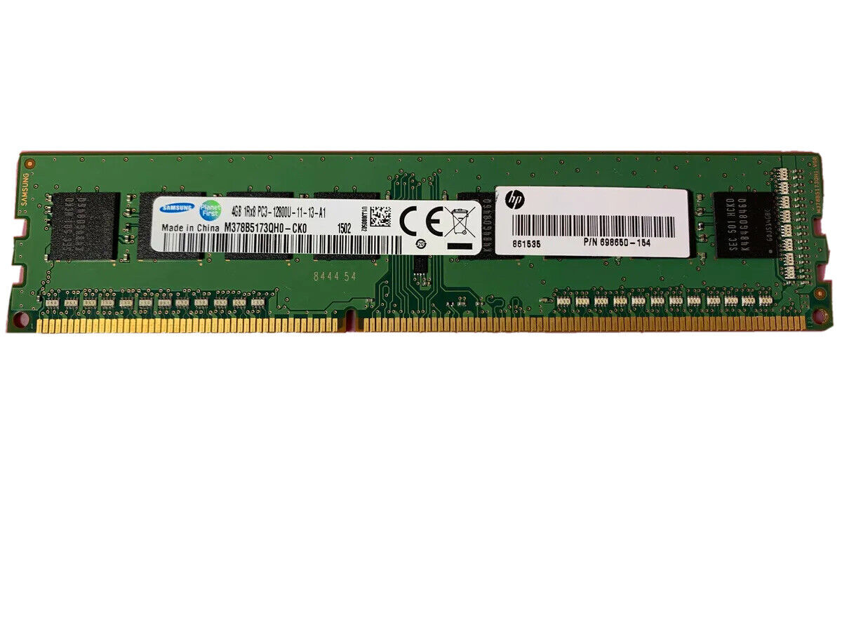 Samsung (HP) Desktop Memory 4GB 1Rx8 PC3L-12800U-11-13-A1 (Legacy)