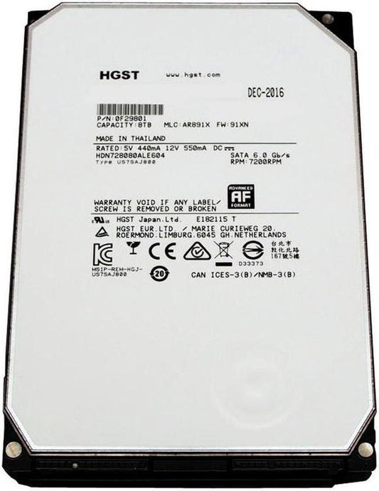 Hitachi 8TB Sata Enterprise HDD-0F23684 (Pre-Owned)